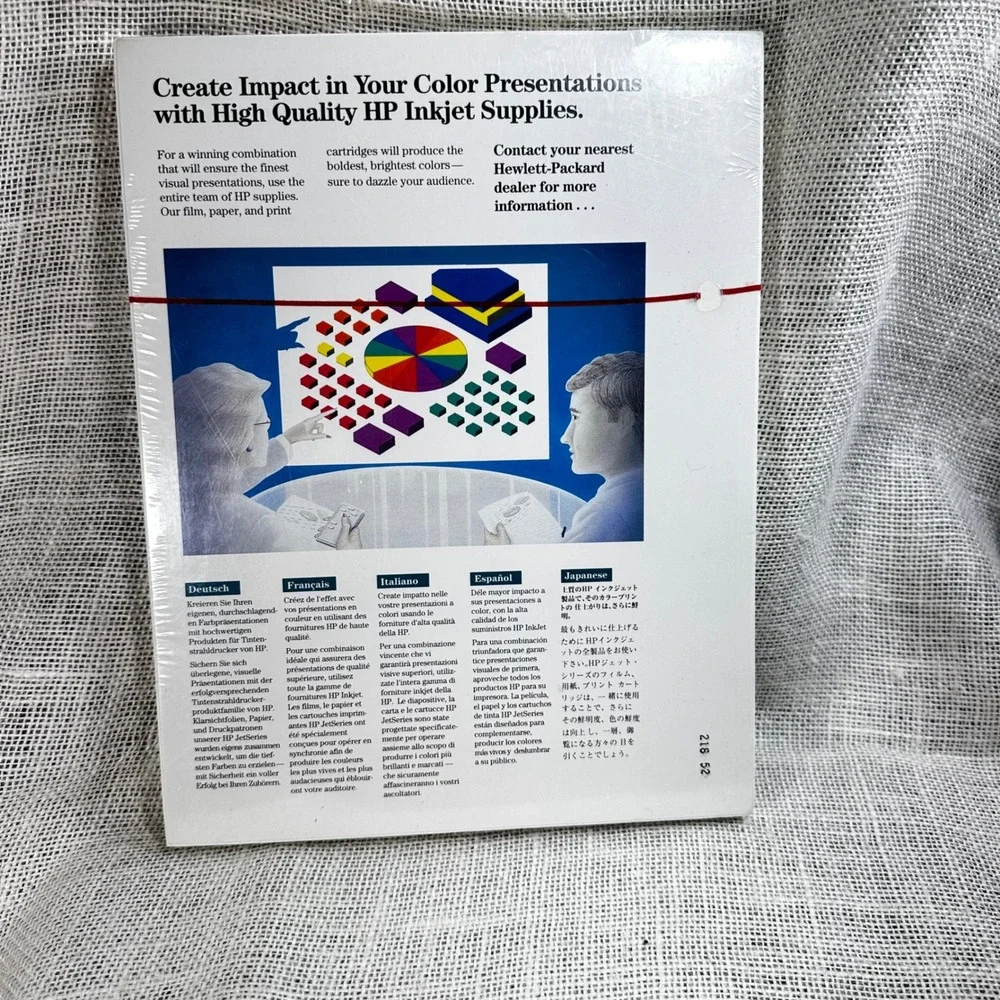 Vintage HP 51630Y CX JetSeries CutSheet‎ Paper 200 Sheets 8.5x11 NOS Sealed